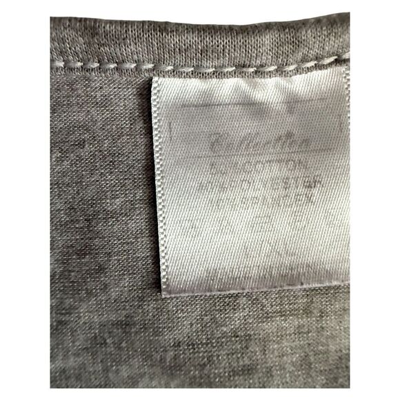 Keep Calm And Workout Gray Tank With A Side Tie Size L/XL - Picture 7 of 9